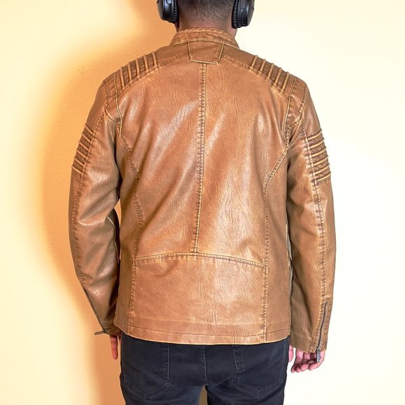 NWT David Outerwear Leather Jacket - Picture 2 of 14